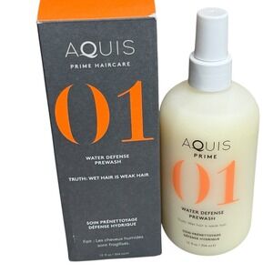 Aquis Prime 01 Haircare Water Defense Prewash Spray Strengthen Protect 12 oz